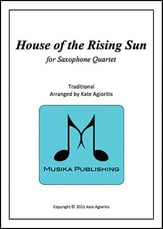 The House of the Rising Sun - for Saxophone Quartet P.O.D. cover